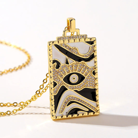 Simple And Personalized Item Drop Oil Pendant Necklace - GM Traders