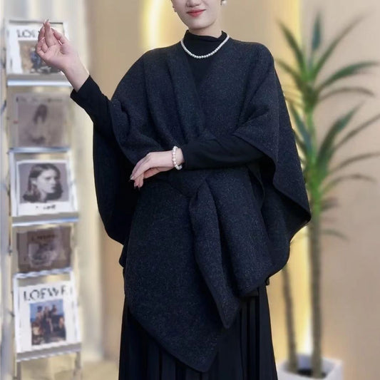 Knitted Cardigan Cape And Shawl