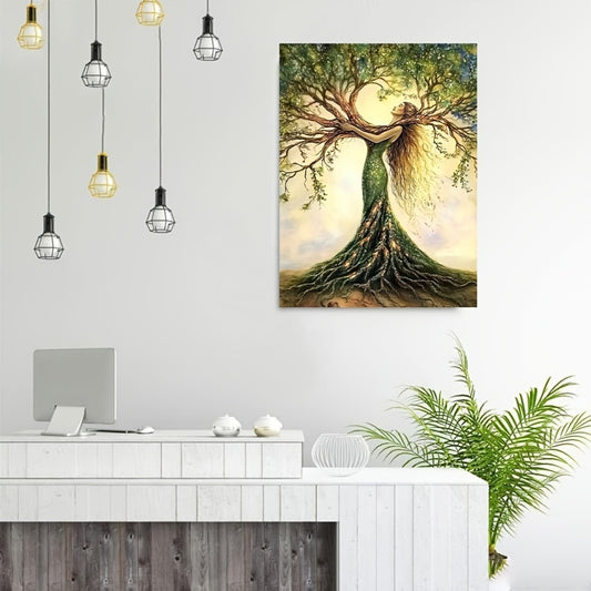 Tree of Life Canvas – Framed Nature Wall Art for Living Room & Office Decor