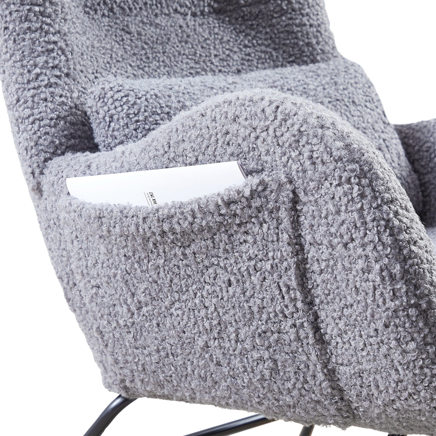 Rocking Chair Nursery, Modern Rocking Chair With High Backrest - GM Traders
