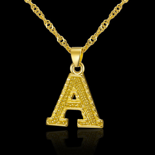 Creative 26 English Alphabet Pendant Necklace All-Match Item - GM Traders