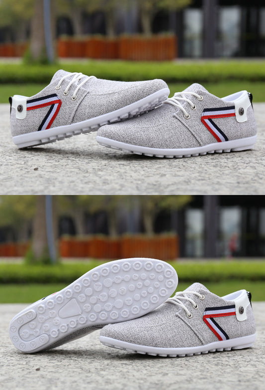Men'S Soft-Soled Canvas Shoes, Sports And Leisure Old Beijing Cloth Shoes, Peas Shoes - GM Traders