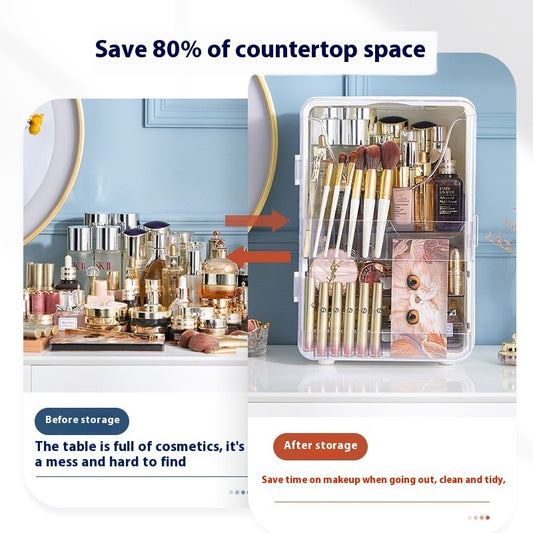 Light Luxury Desktop Cosmetics Storage Box – Makeup Organizer💄✨ - GM Traders
