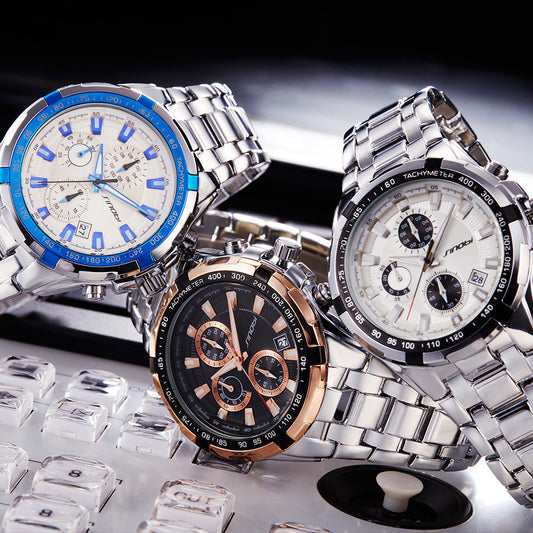 Watches Men's Business Casual Multi-Function Sports Watch Quartz Watch - GM Traders