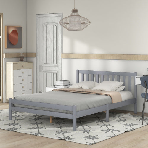 Solid Wooden Bed Frame β Double 4ft6 Bedroom Furniture (135Γ190 cm) ποΈβ¨ - GM Traders