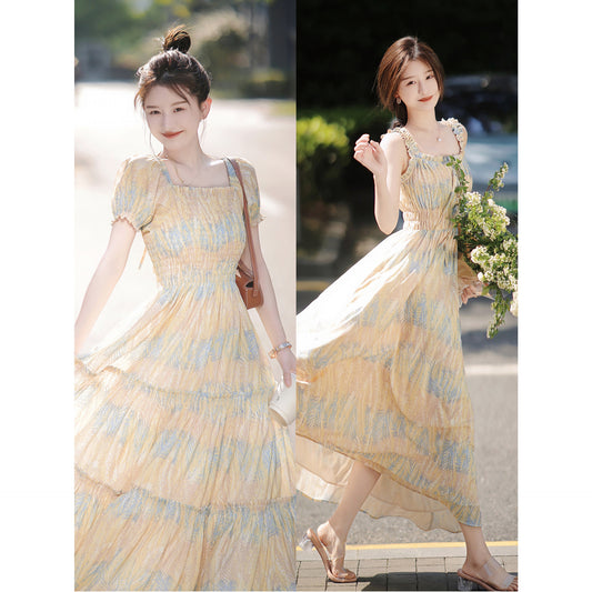 Floral Slip Dress Stringy Selvedge Dress Women - GM Traders