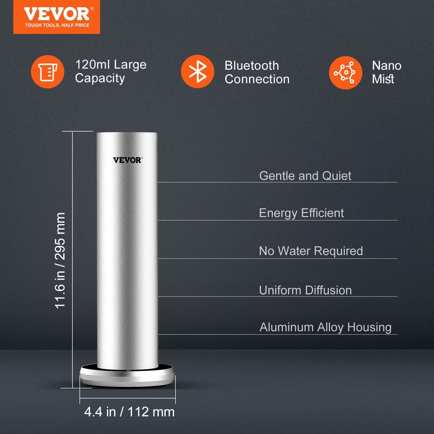 “Smart Bluetooth Scent Diffuser – 120ML Cold Air Essential Oil Machine for Home & Office” 🌿✨ - GM Traders