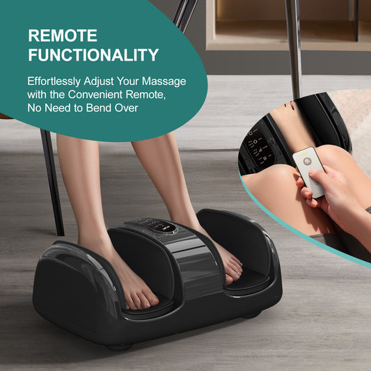 Smart Foot Massager With 3D Air Compression & Heating 15 Min Auto Timer Quiet Design Office Home Relaxation Essential - GM Traders