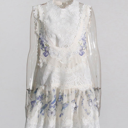 Short Sleeveless Printed Dress Women - GM Traders