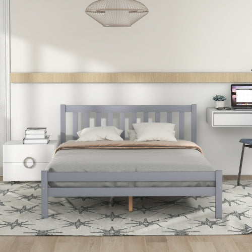 Solid Wooden Bed Frame β Double 4ft6 Bedroom Furniture (135Γ190 cm) ποΈβ¨ - GM Traders