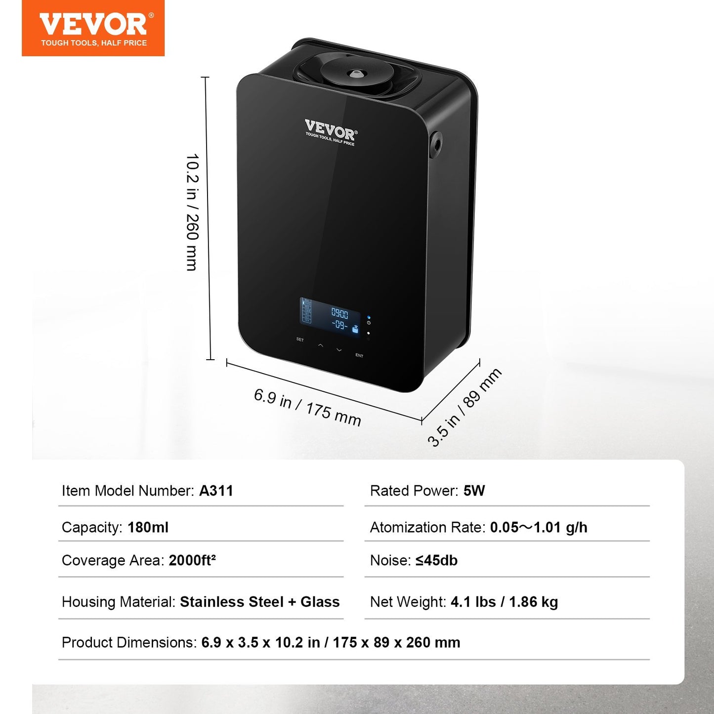 VEVOR Smart HVAC Scent Diffuser – 180ML Cold Air Essential Oil Machine for Home, Office & Spa” 🌿✨ - GM Traders