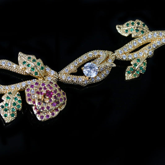 Bridal Jewelry Set – High Quality Flower Necklace & Earrings - GM Traders