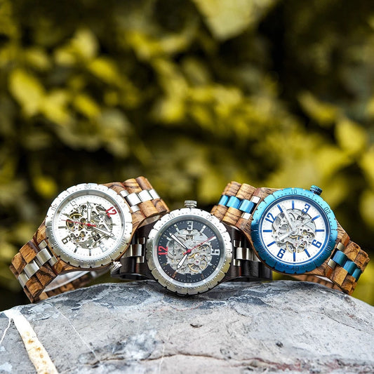 Wooden Automatic Mechanical Watches Men Luxury - GM Traders