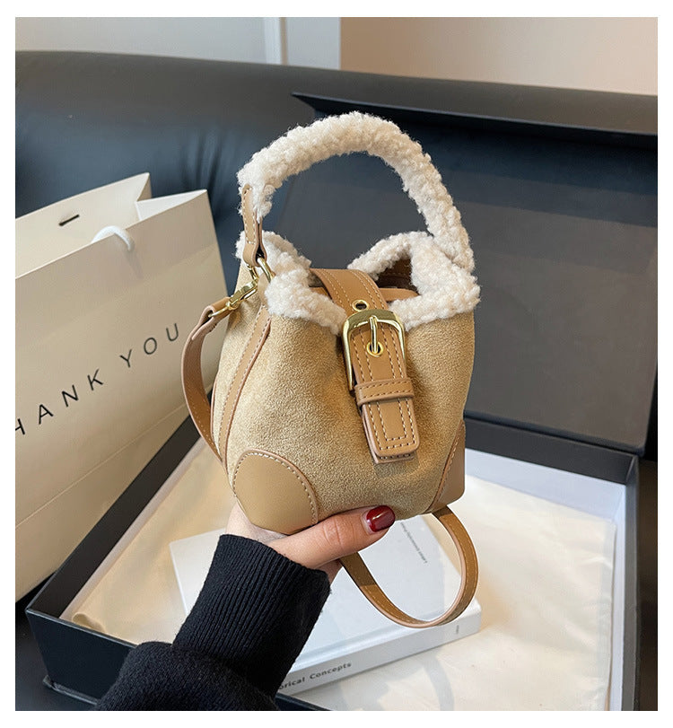 Crossbody Bags Women Shoulder Bag Casual Retro Plush Bag Versatile Plush Designer Bags Purse And Handbags Female Bags - GM Traders