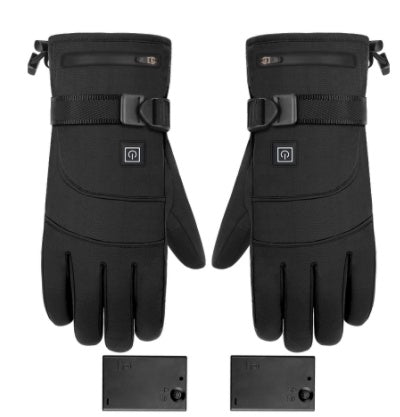 Winter Electric Heated Gloves – Motorcycle Touch Screen Thermal Riding Gloves for Men & Women