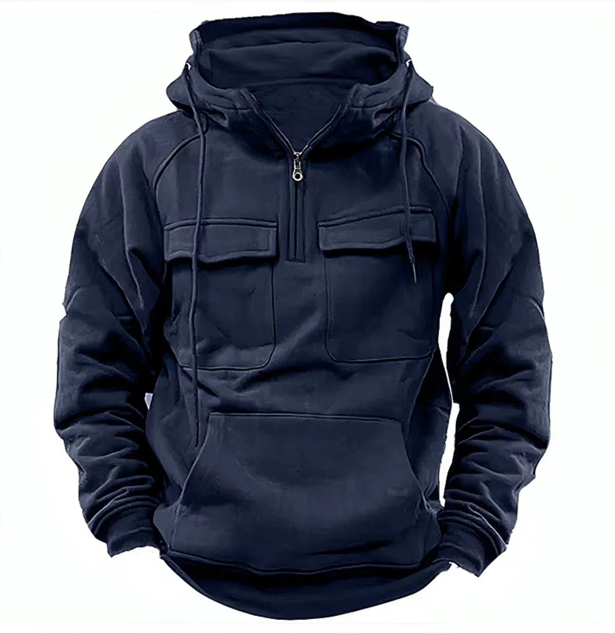 Men’s Zip-Up Hoodie – Casual Drawstring Sweatshirt with Pocket | Sports & Daily Wear | Winter