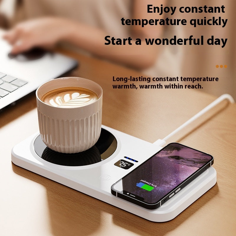 Multifunctional Home Smart Thermal Cup Pad Wireless Charging Heating Base | Winter