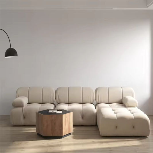 Nordic Modern Fabric Sofa – Light Luxury Living Room Couch with Buckle Design🛋️✨ - GM Traders