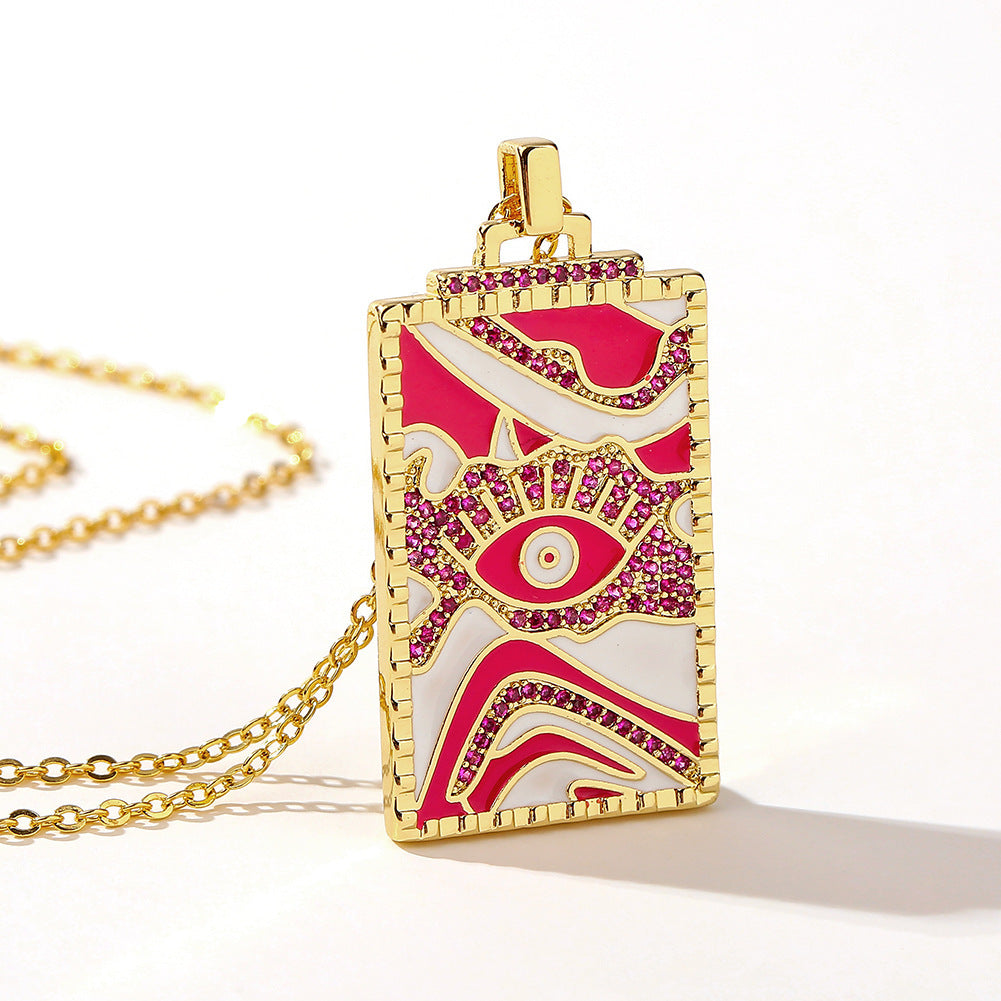 Simple And Personalized Item Drop Oil Pendant Necklace - GM Traders