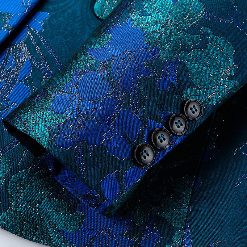 Men’s Jacquard Suit – Formal Wear for Wedding, Best Man & MC - GM Traders