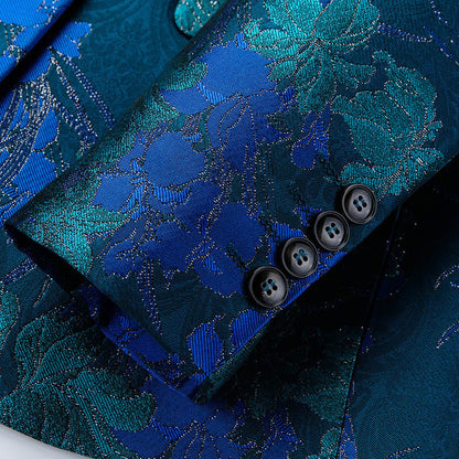 Men’s Jacquard Suit – Formal Wear for Wedding, Best Man & MC - GM Traders