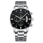 Men Watch Chronograph Sport Mens Watches Top Brand Luxury Waterproof Full Steel Quartz Gold Clock Men Relogio Masculino - GM Traders
