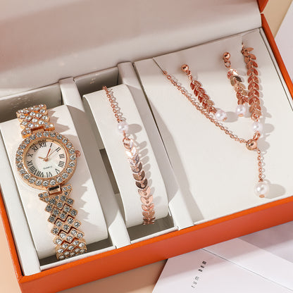 Diamond Women Watches Luxury Fashion Rhinestone Quartz Bracelet Wrist Watch For Women - GM Traders