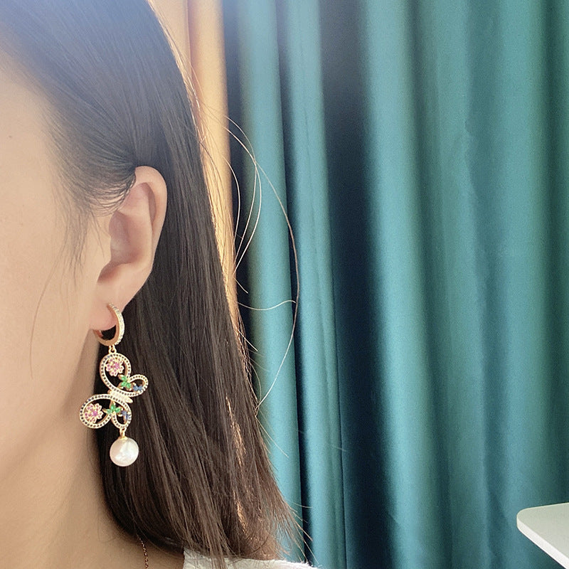 French Style Elegant Bow Colorful Earrings Fashion Jewelry