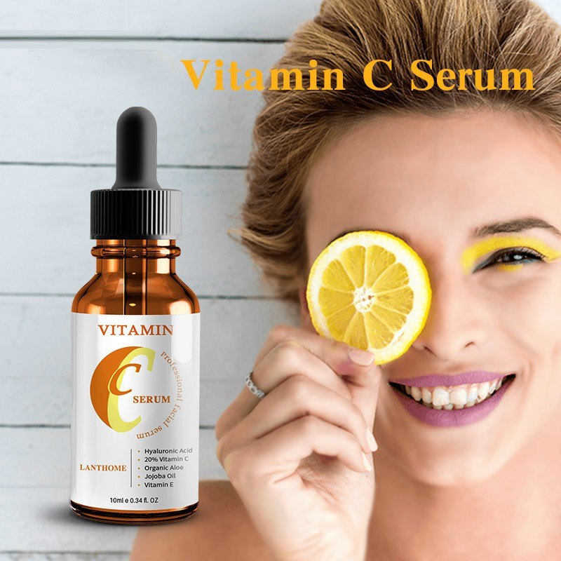 Vitamin C & Hyaluronic Acid Facial Serum - Anti-Aging Whitening Essence & Dark Spot Corrector | Skin Care Winter