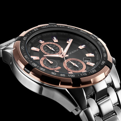 Watches Men's Business Casual Multi-Function Sports Watch Quartz Watch - GM Traders