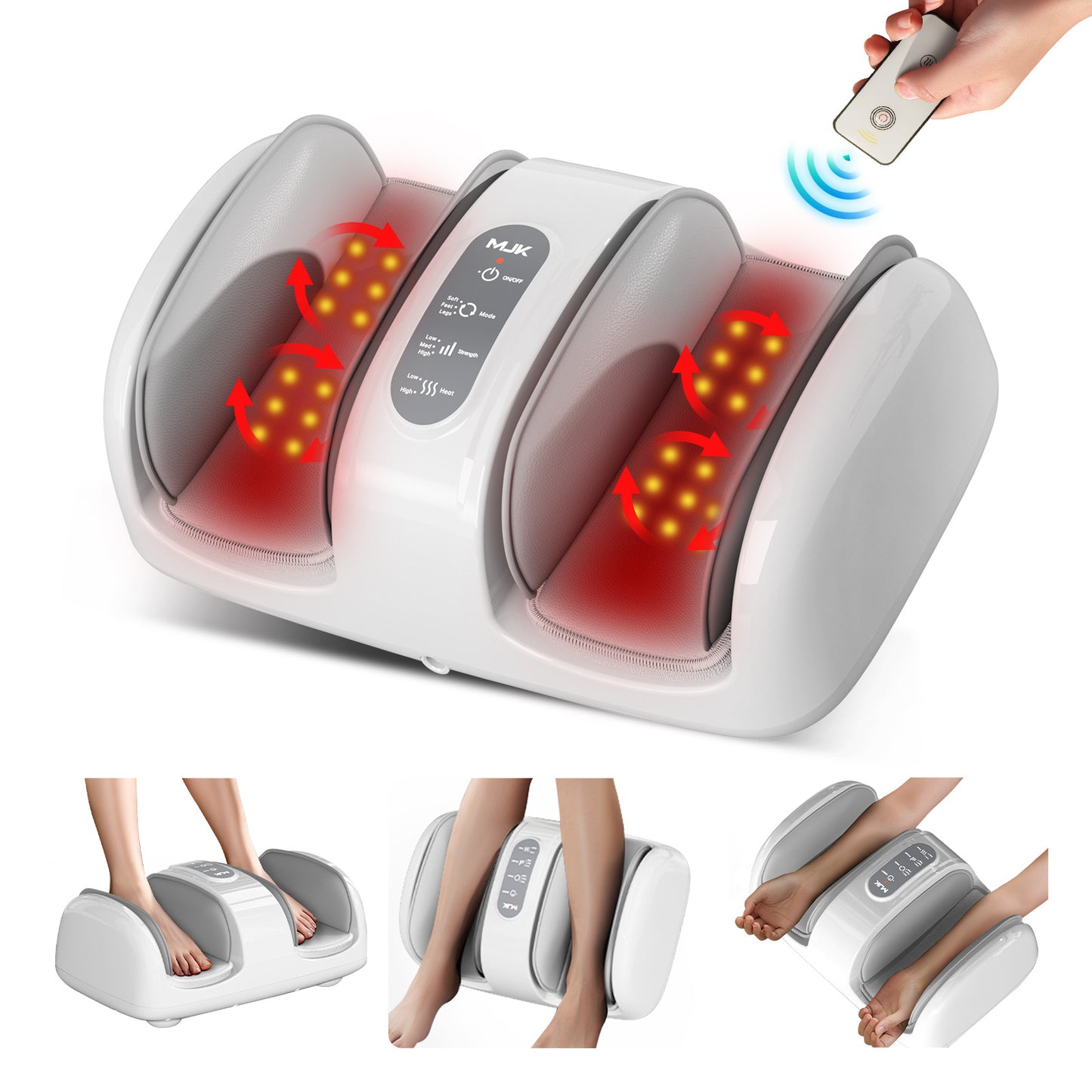 Smart Foot Massager With 3D Air Compression & Heating 15 Min Auto Timer  Quiet Design Office Home Relaxation Essential - GM Traders