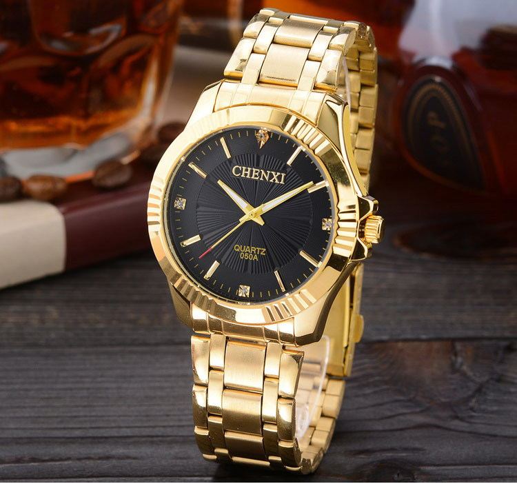 “Men’s & Women's Luxury Gold Watch – Stainless Steel Dress Timepiece” ⌚✨ - GM Traders