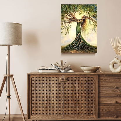 Tree of Life Canvas – Framed Nature Wall Art for Living Room & Office Decor
