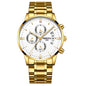 Men Watch Chronograph Sport Mens Watches Top Brand Luxury Waterproof Full Steel Quartz Gold Clock Men Relogio Masculino - GM Traders
