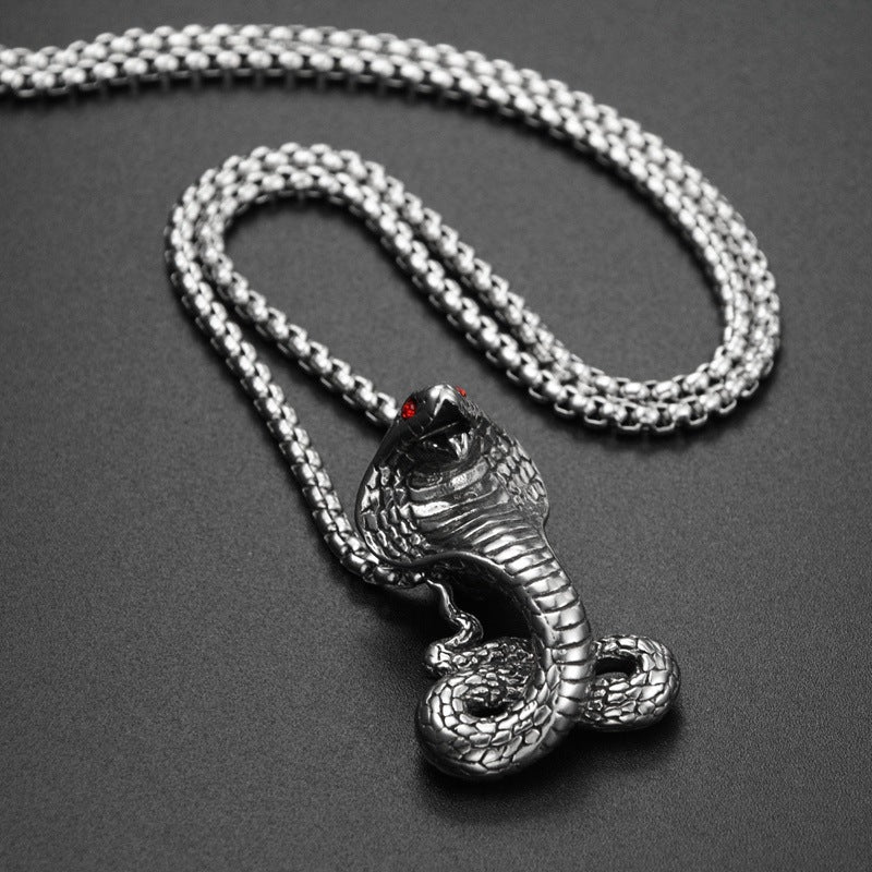 Red Eye Cobra Titanium Steel Item - GM Traders