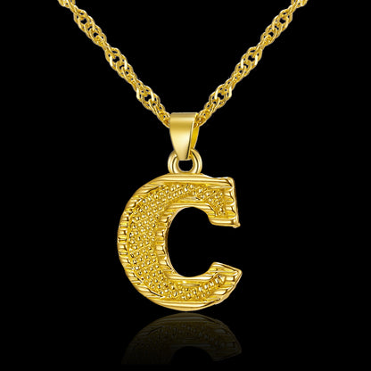 Creative 26 English Alphabet Pendant Necklace All-Match Item - GM Traders