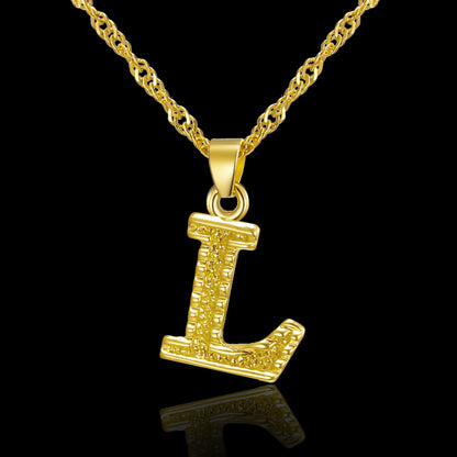 Creative 26 English Alphabet Pendant Necklace All-Match Item - GM Traders