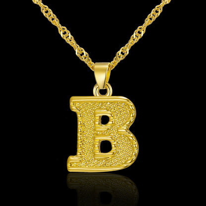 Creative 26 English Alphabet Pendant Necklace All-Match Item - GM Traders