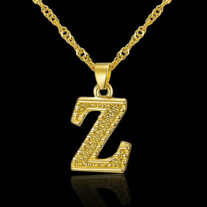 Creative 26 English Alphabet Pendant Necklace All-Match Item - GM Traders