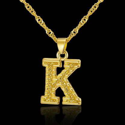 Creative 26 English Alphabet Pendant Necklace All-Match Item - GM Traders