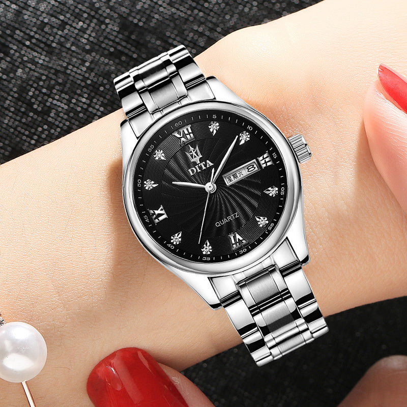 New Couple Models A Pair Of Watches Men's and Women's Watches Waterproof Watches - GM Traders
