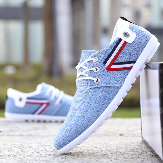 Men'S Soft-Soled Canvas Shoes, Sports And Leisure Old Beijing Cloth Shoes, Peas Shoes - GM Traders