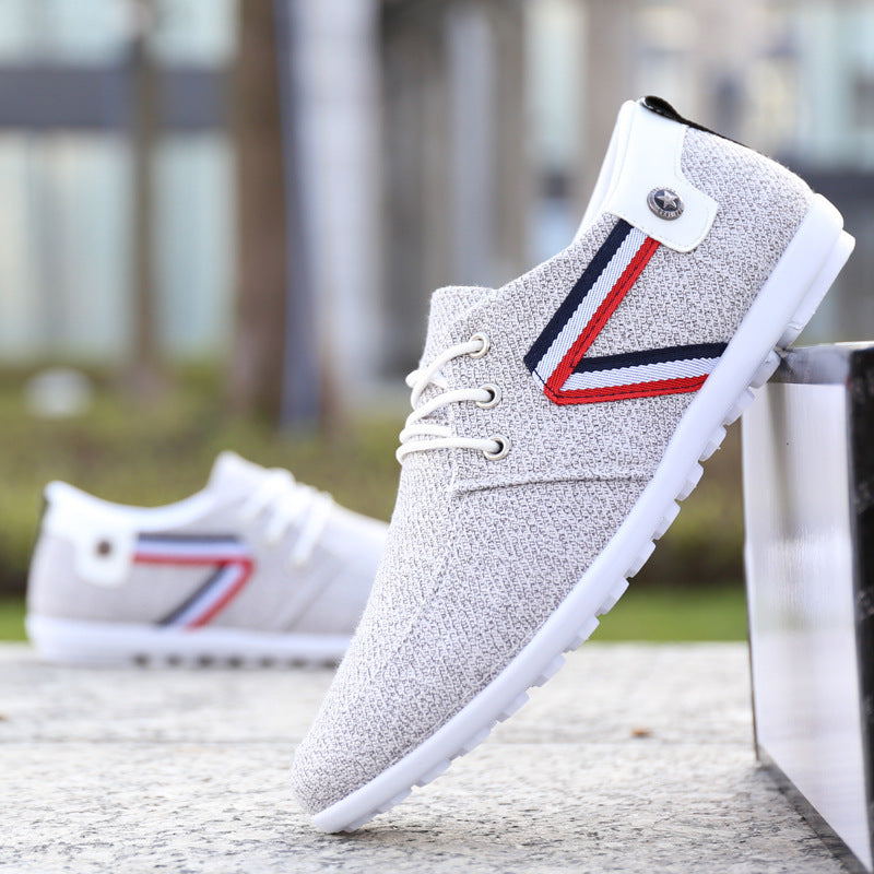 Men'S Soft-Soled Canvas Shoes, Sports And Leisure Old Beijing Cloth Shoes, Peas Shoes - GM Traders