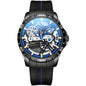 Ailang Watch Manufacturers Directly Supply Fully Automatic Mechanical Watches Vibrato Creative Hollow Men's Watch Generation Silicone Band Watch - GM Traders