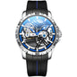 Ailang Watch Manufacturers Directly Supply Fully Automatic Mechanical Watches Vibrato Creative Hollow Men's Watch Generation Silicone Band Watch - GM Traders
