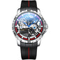 Ailang Watch Manufacturers Directly Supply Fully Automatic Mechanical Watches Vibrato Creative Hollow Men's Watch Generation Silicone Band Watch - GM Traders