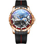 Ailang Watch Manufacturers Directly Supply Fully Automatic Mechanical Watches Vibrato Creative Hollow Men's Watch Generation Silicone Band Watch - GM Traders