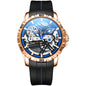 Ailang Watch Manufacturers Directly Supply Fully Automatic Mechanical Watches Vibrato Creative Hollow Men's Watch Generation Silicone Band Watch - GM Traders