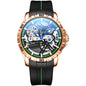 Ailang Watch Manufacturers Directly Supply Fully Automatic Mechanical Watches Vibrato Creative Hollow Men's Watch Generation Silicone Band Watch - GM Traders