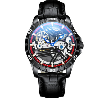 Ailang Watch Manufacturers Directly Supply Fully Automatic Mechanical Watches Vibrato Creative Hollow Men's Watch Generation Silicone Band Watch - GM Traders